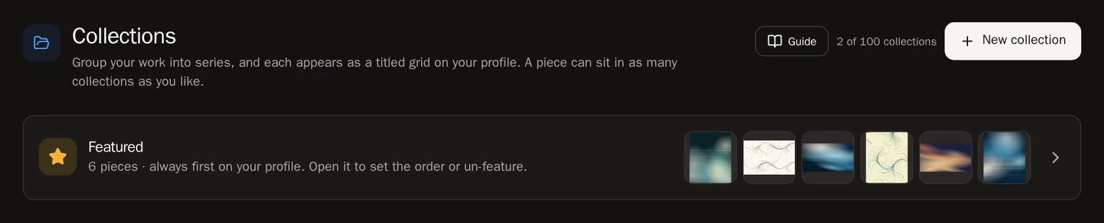 Screenshot of Group your work (optional)
