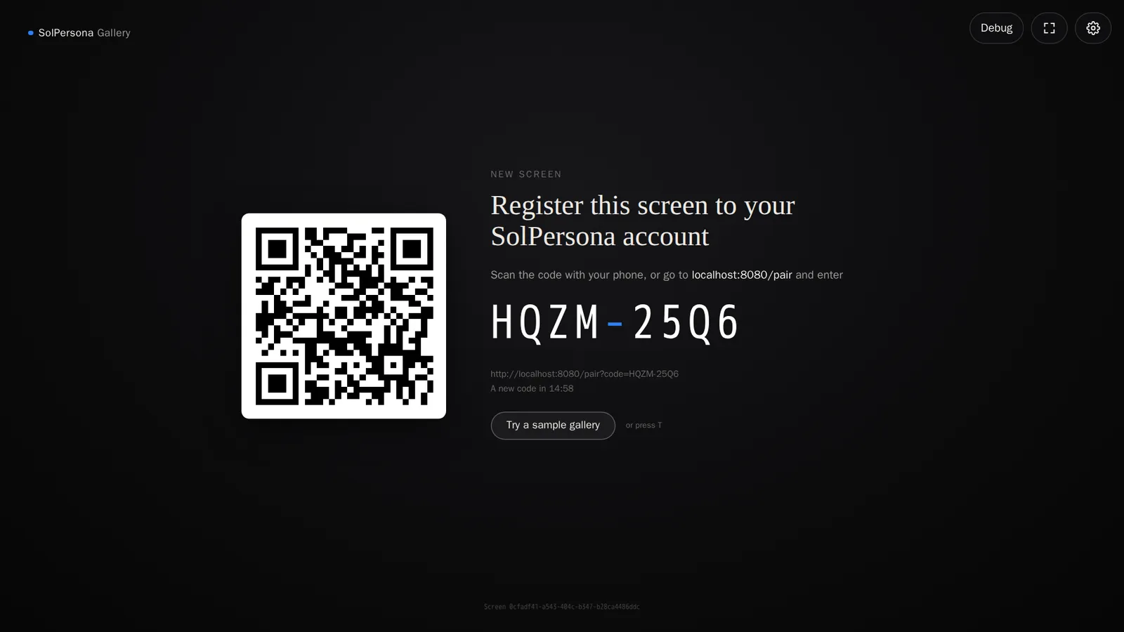 Screenshot von Öffne den Web-Player