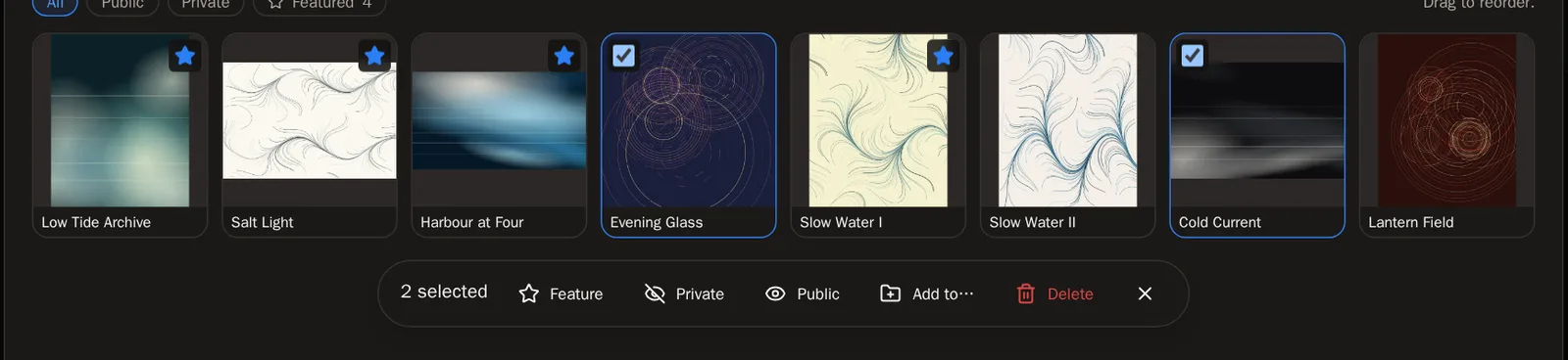 Screenshot of Change many pieces at once