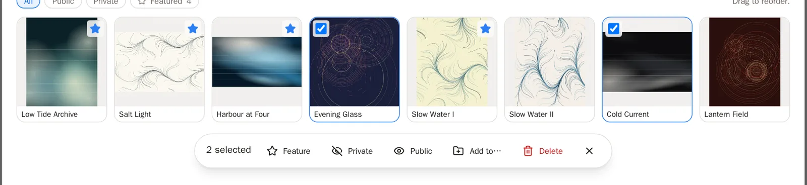 Screenshot of Change many pieces at once