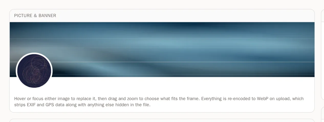 Screenshot of Add your profile picture