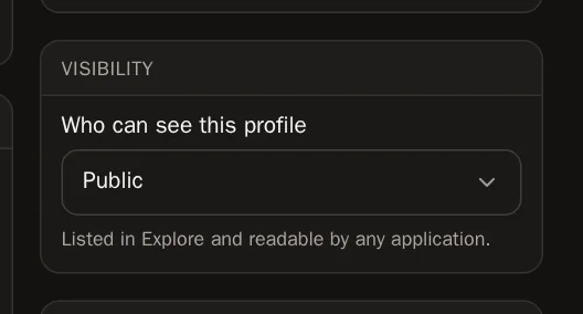 Screenshot of Choose who can see your page